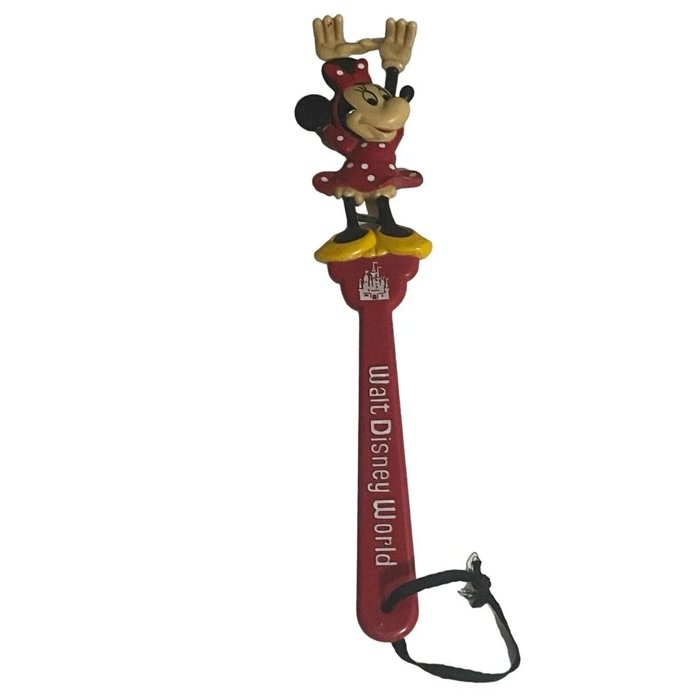 Vintage Mickey/Minnie Mouse Back Scratcher Walt Disney World Souvenir 15.5